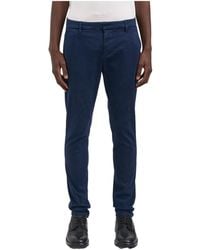 Dondup - Tapered-Fit Casual Trousers With Zip Details - Lyst