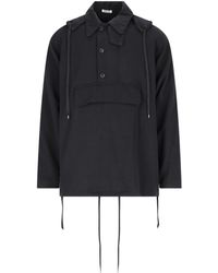 AURALEE - Long Sleeved Hooded Casual Jacket - Lyst