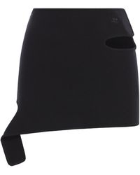 Courreges - Courrèges Loop Knit Mini Skirt - Lyst