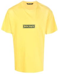 Palm Angels - Logo-Print Cotton T-Shirt - Lyst