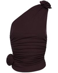 Magda Butrym - Ruched One-Shoulder Top - Lyst