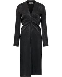 MM6 by Maison Margiela - Jacquard Wrap Dress - Lyst