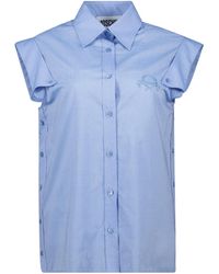 Moschino - Embroidered-Logo Shirt - Lyst