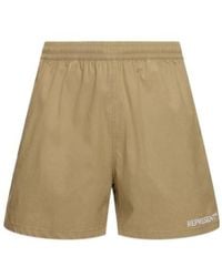 Represent - Logo Embroidered Shorts - Lyst