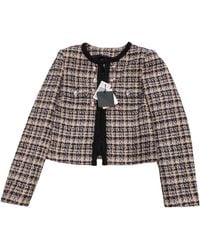 Liu Jo - Plaid Boucle Jacket - Lyst