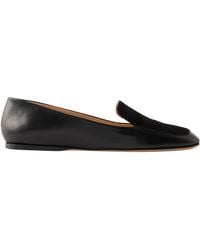 Gabriela Hearst - Aveda Suede-Trimmed Leather Loafers - Lyst