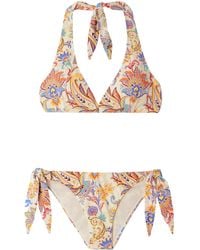 Etro - Paisley Printed Two-Piece Swimsuit - Lyst