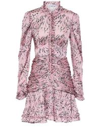 Rabanne - Printed Ruched Minidress - Lyst