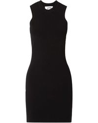 Victoria Beckham - Sleeveless Ribbed Mini Dress - Lyst