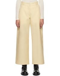 Jil Sander - Wide-Leg Wool Trousers - Lyst