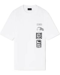 Emporio Armani - Graphic Printed Crewneck T-Shirt - Lyst