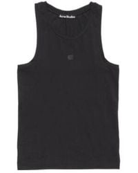 Acne Studios - Logo Patch Jersey Tank Top - Lyst