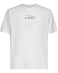 MM6 by Maison Margiela - Numeric Printed Crewneck T-Shirt - Lyst