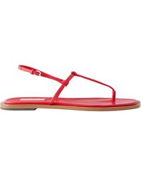 TOTEME - T-Strap Flat Sandals - Lyst