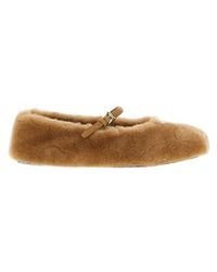 Prada - Round-Toe Ballerinas - Lyst