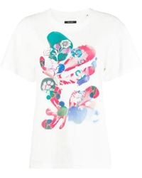 Isabel Marant - Graphic-Print T-Shirt - Lyst