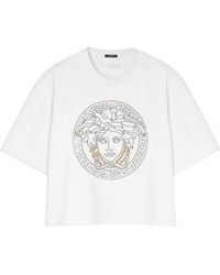 Versace - Medusa-Print Cotton T-Shirt - Lyst