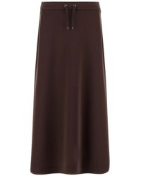 Herno - Drawstring Flared Skirt - Lyst