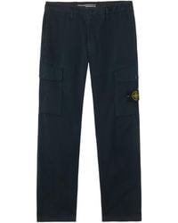 Stone Island - Logo Patch Cargo Pants - Lyst