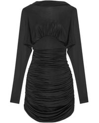 Saint Laurent - Cowl Back Mini Dress - Lyst