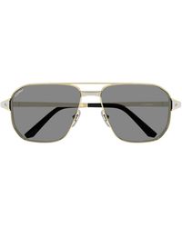 Cartier - Pilot Sunglasses - Lyst