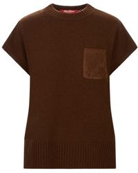 Max Mara - Open-Knit Nitted Top - Lyst
