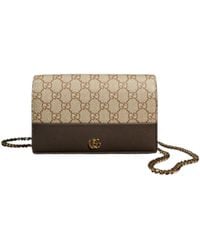 Gucci - Bi-Color Gg Marmont Wallet On Chain - Lyst
