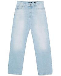 Balmain - Straight Leg Washed Denim Jeans - Lyst