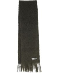 Jil Sander - Fringed Brushed Scarf - Lyst