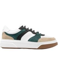 DSquared² - Panelled Lace-Up Sneakers - Lyst