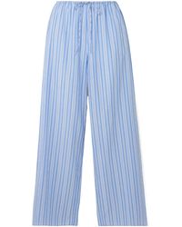 Doen - Striped Organic Cotton Straight-Leg Pants - Lyst
