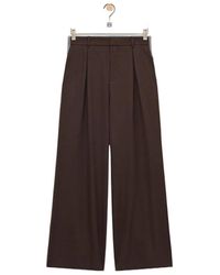 Loewe - Pleated Elastic-Waist Trousers - Lyst