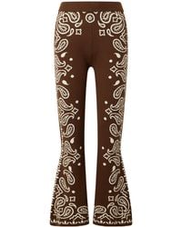FARM Rio - Jacquard-Knit Flared Pants - Lyst
