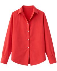 AURALEE - Cotton Shirt - Lyst