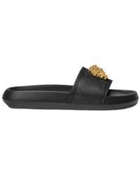 Versace - Medusa Head Plaque Slides - Lyst