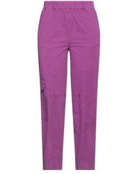Ganni - Minimalist Solid Straight Pants - Lyst