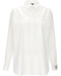 Moschino - Poplin Collared Short-Sleeve Shirt - Lyst