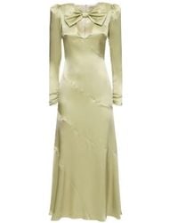 Alessandra Rich - Bow Detail Long-Sleeve Dress - Lyst