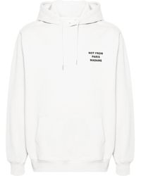 Drole de Monsieur - Drôle De Monsieur Slogan-Printed Drawstring Hoodie - Lyst