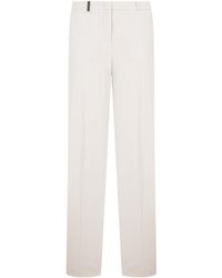 Peserico - Tailored Straight-Leg Pants - Lyst