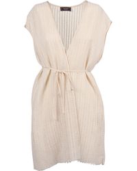 Peserico - Tie Fastened V-Neck Vest - Lyst