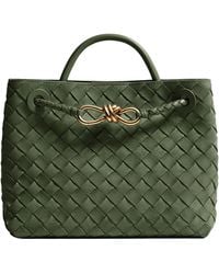 Bottega Veneta - Small Andiamo Woven Shoulder Bag - Lyst