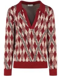 Dries Van Noten - Long-Sleeved V-Neck Jumper - Lyst