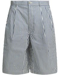 Comme des Garçons - Comme Des Garçons Shirt Striped Bermuda Shorts - Lyst