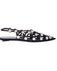 The Attico - The Grid Ballerina Flat Shoes - Lyst