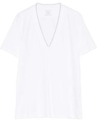 Eleventy - V-Neck T-Shirt - Lyst