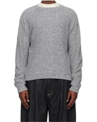 Studio Nicholson - Camden Wool Blend Long-Sleeved Knit Sweater - Lyst