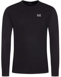 EA7 - Logo Details Long-Sleeved T-Shirt - Lyst
