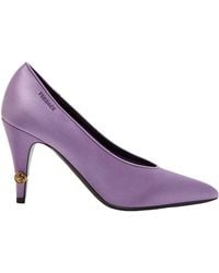 Versace - Satin Pointed-Toe Stiletto Heels - Lyst