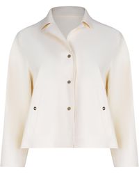 Herno - Cape-Style Three-Quarter Sleeve Jacket - Lyst